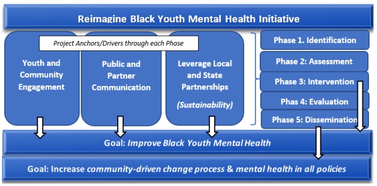 Reimagine black youth mental health initiative phases.