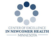 center of excellence in newcomer health logo