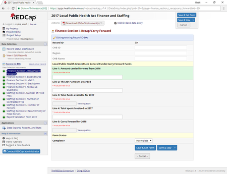 REDCap Questions