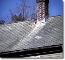 photo of asbestos roof tiles