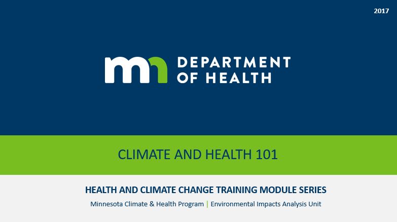 Climate & Health 101 training module