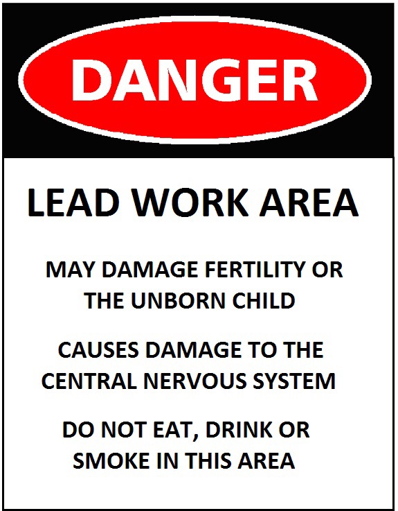 Lead Warning Sign