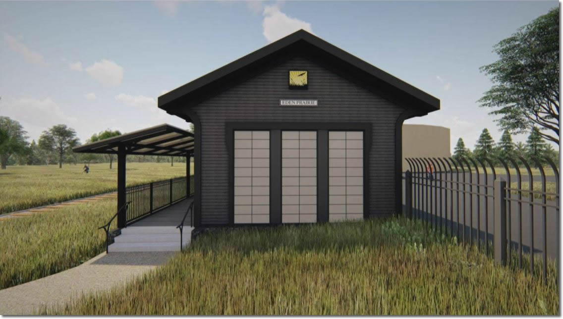 Artist rendering of new pumphouse station in Eden Prairie.