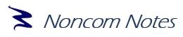 Noncom Notes newsletter logo.