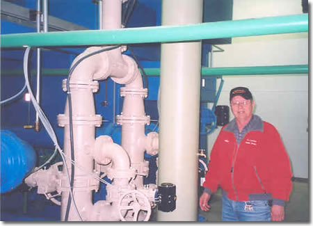 Mike Albrecht at LaCrescent Water Treatment Plant