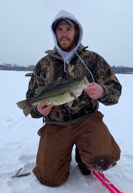 Hunter Blommer with fish