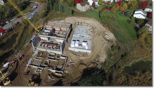 Construction of Chanhassen water treatment plant