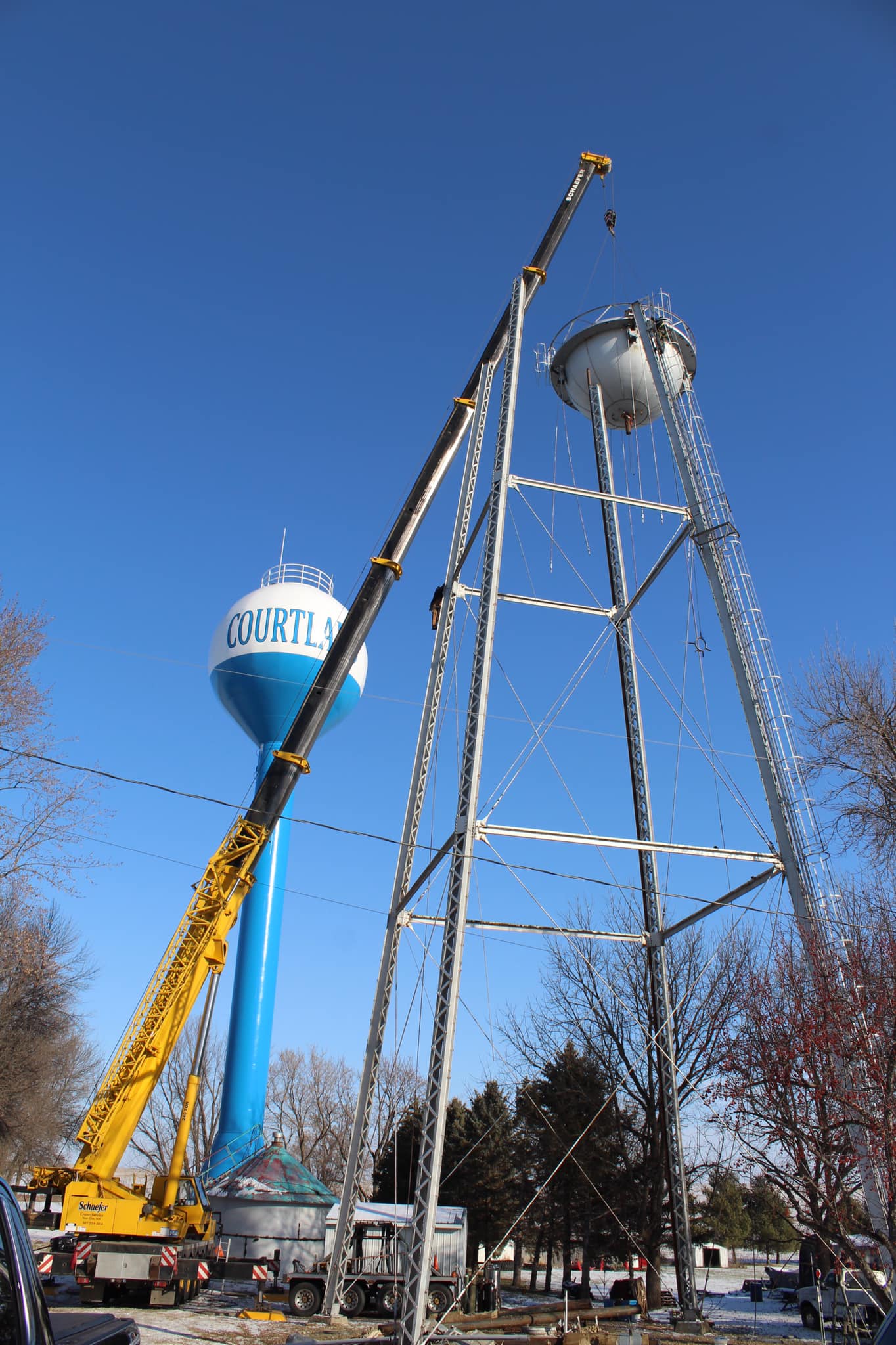 Courtland water towers by Tiffany Hoffmann of the city of Courtland
