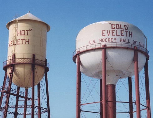 Eveleth water towers