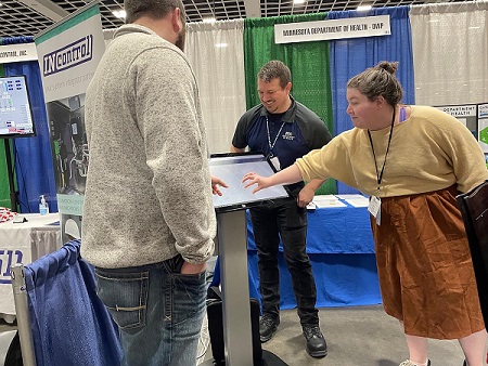 The MDH kiosk at the Minnesota Rural Water Association conference