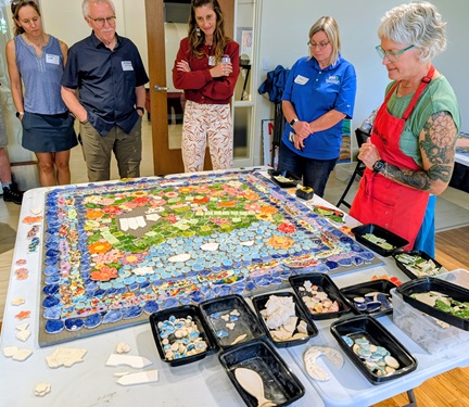 New mosaics funded in part by the Source Water Protection collaborative are popping up in Chatfield, MN