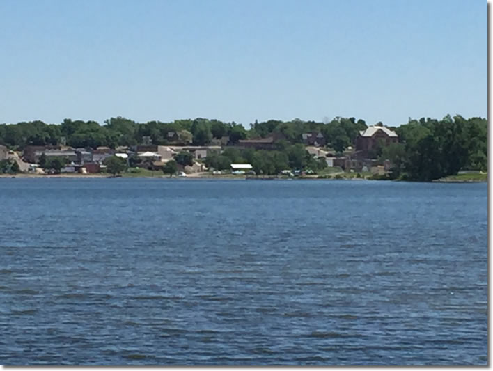 Ortonville, as seen from Big Stone City, South Dakota