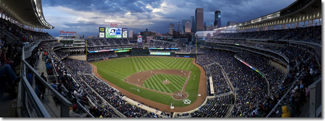 Panoramic view of Target Field