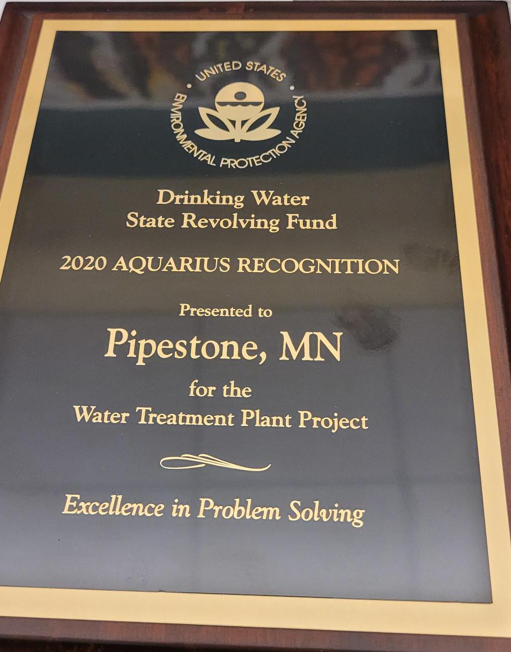 EPA Aquarius Award