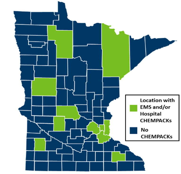 Map of public health preparedness districts.