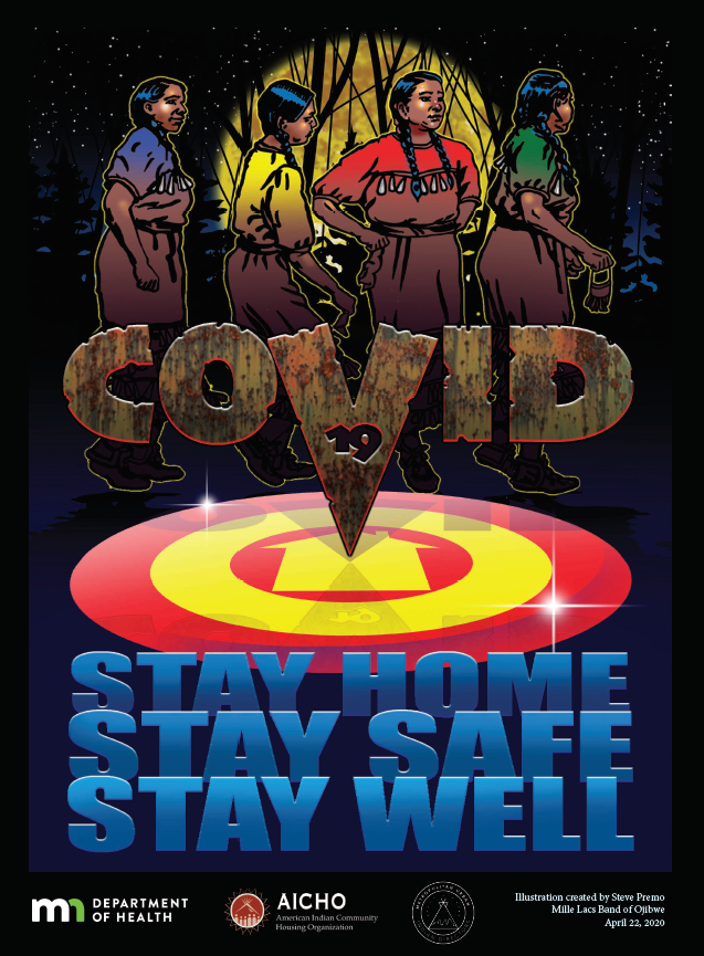 Stay Home Indigenous Artist poster