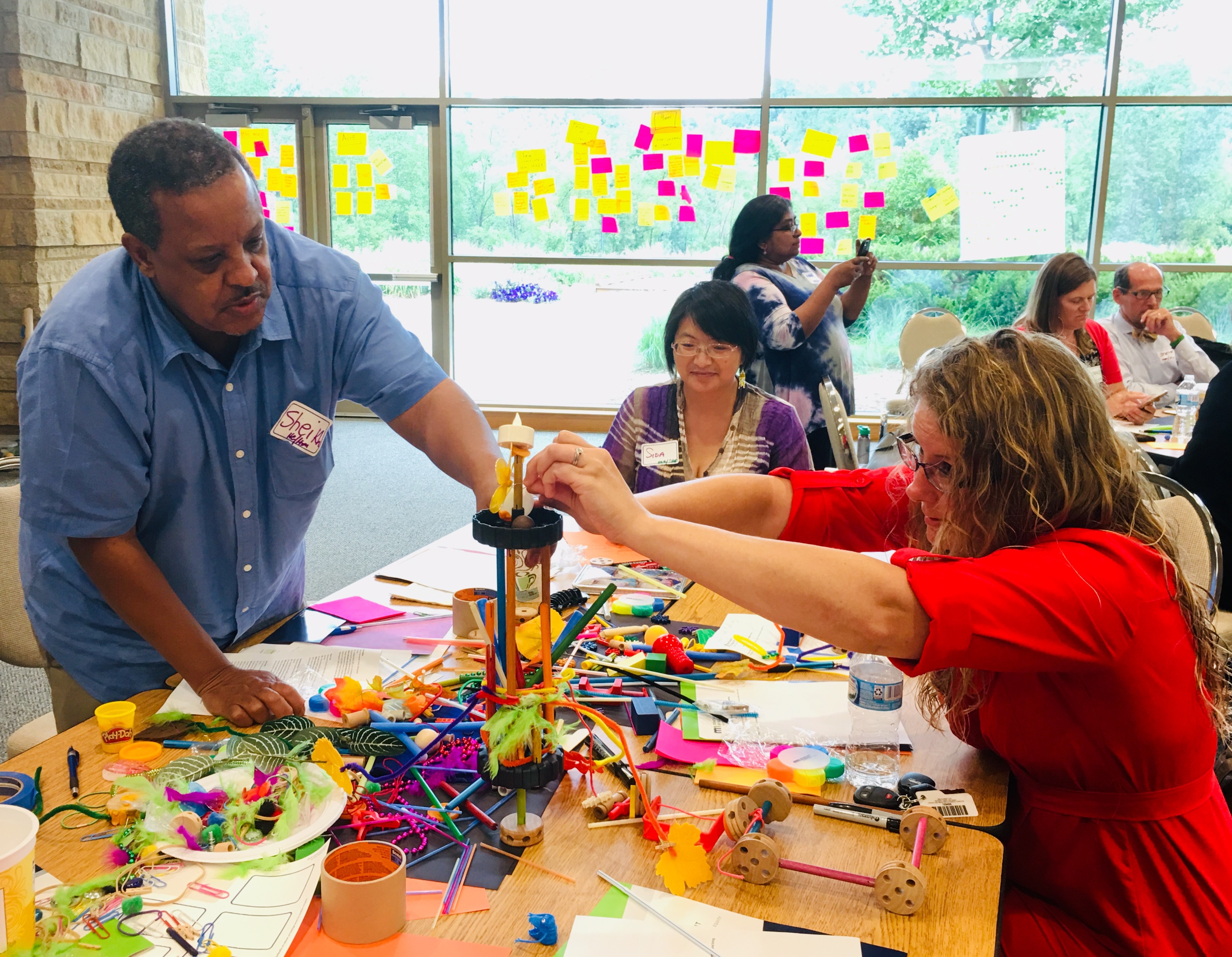 HELN members working on an activity