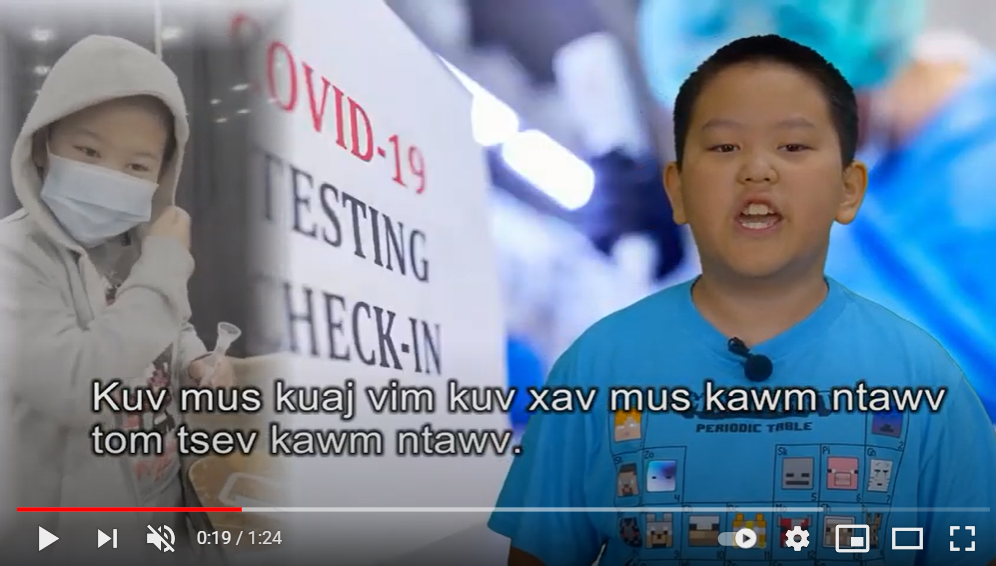 Youth Testing Campaign for School Year Video in Hmong by 3HmongTV