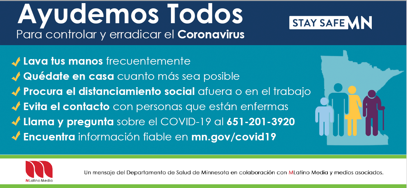 COVID-19 billboard in Spanish