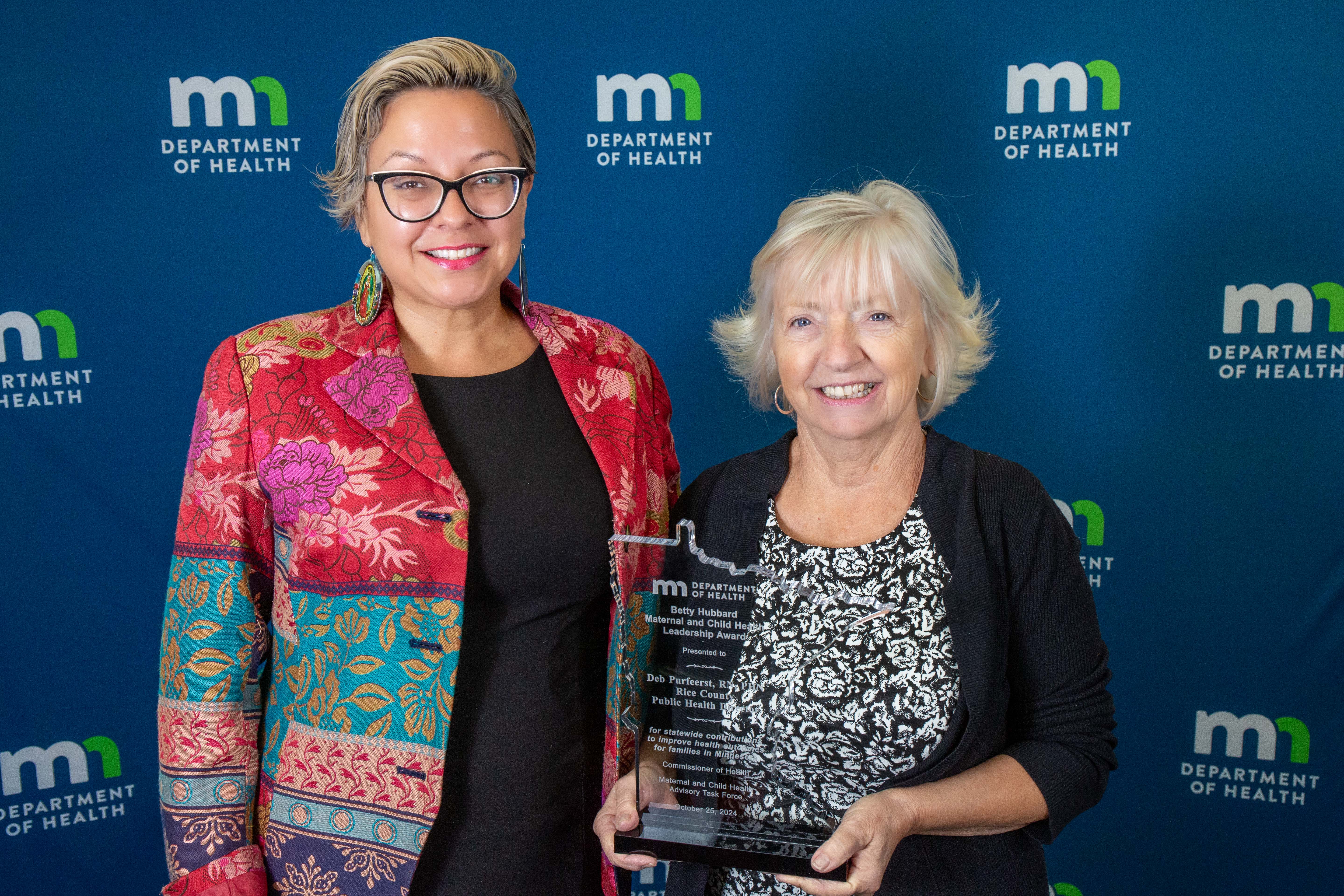 Deb Purfeerst received the statewide award for her 40 years of service in public health