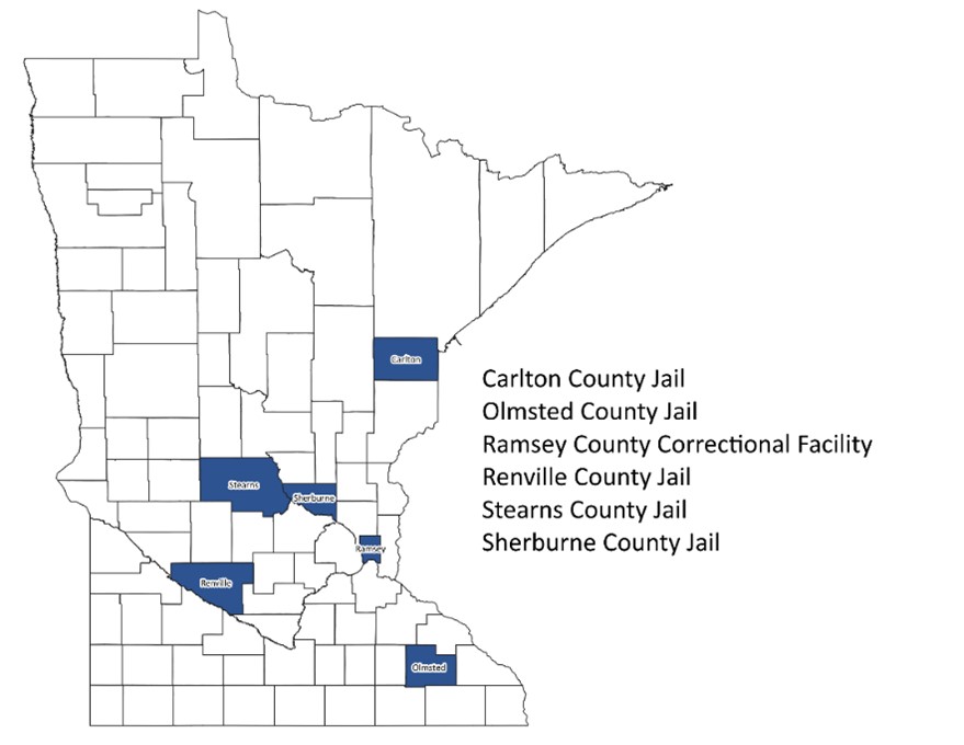 jail learning community participating counties
