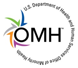 U.S. Department of Health and Human Services Office of Minority Health logo.