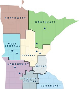 map of grantee locations