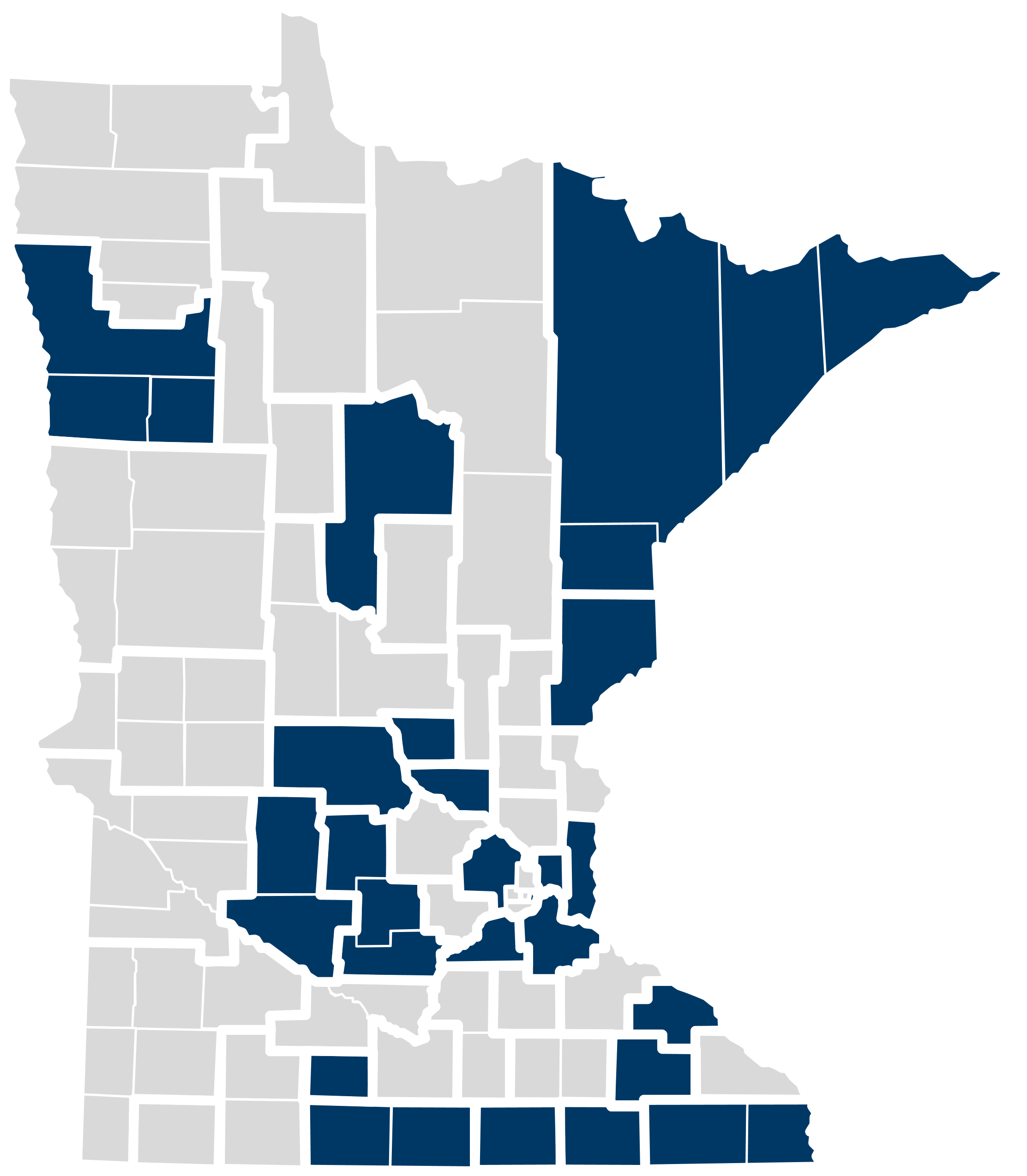 Map of community health boards that have identified this issue as a top priority in their assessment