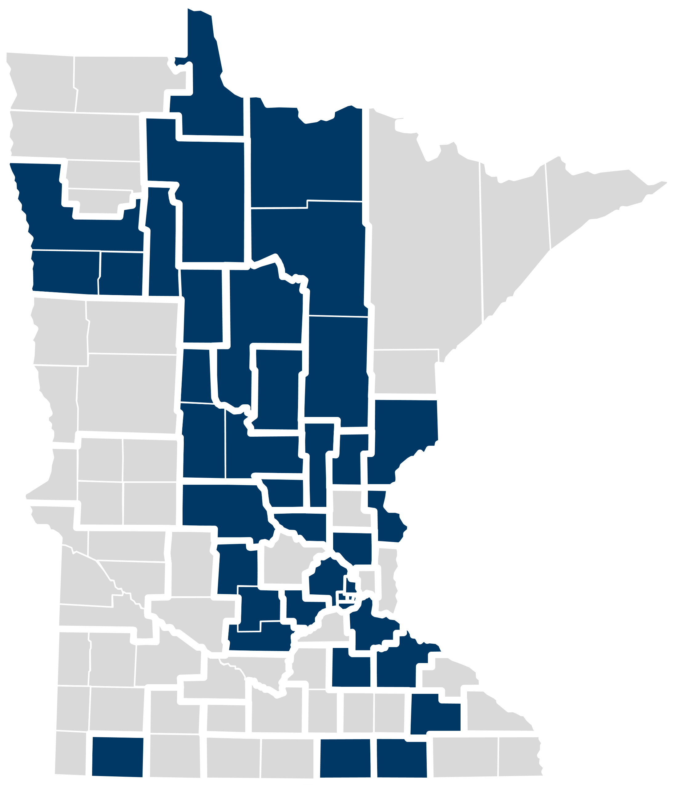 Map of community health boards that have identified this issue as a top priority in their assessment