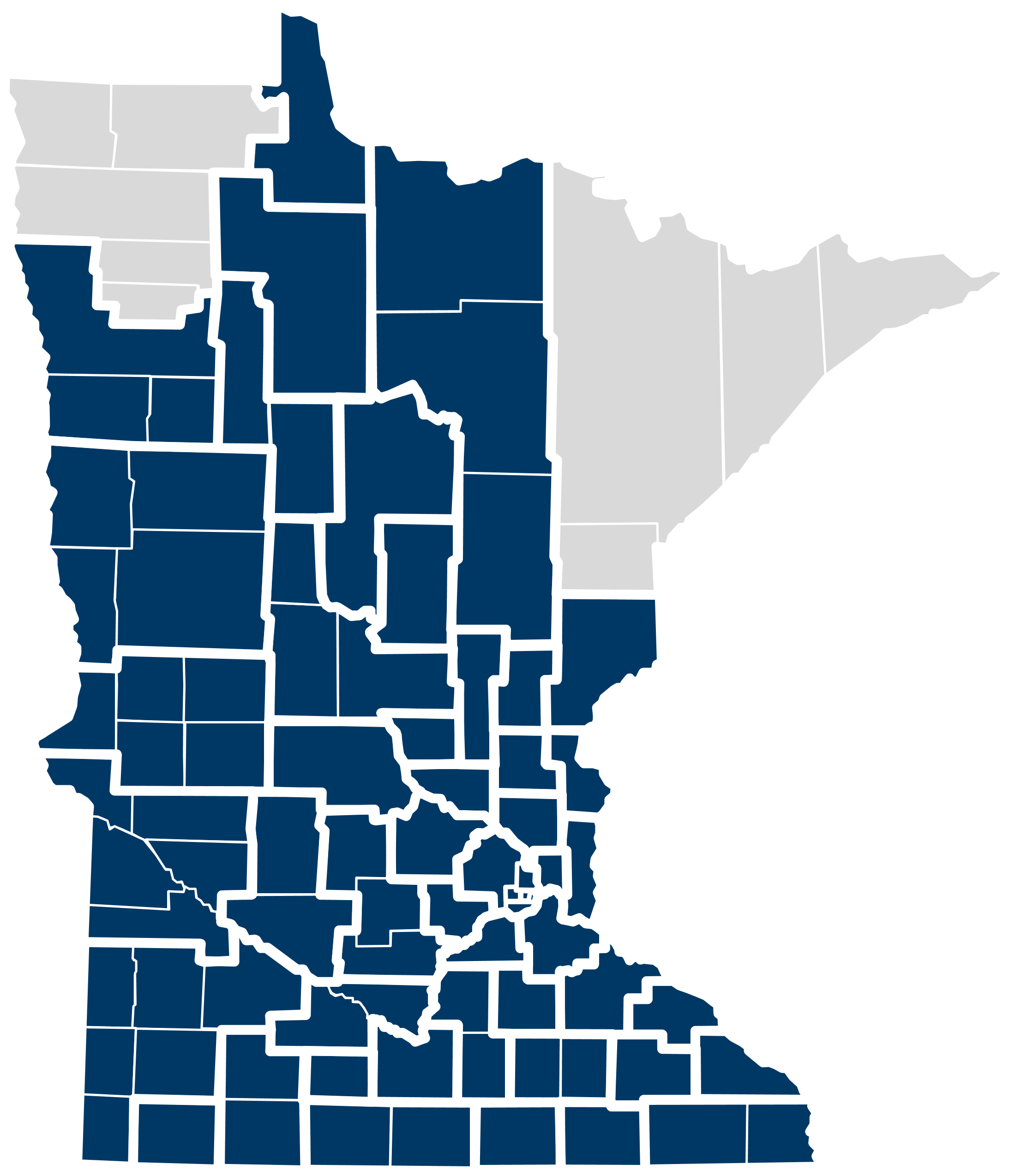 Map of community health boards that have identified this issue as a top priority in their assessment