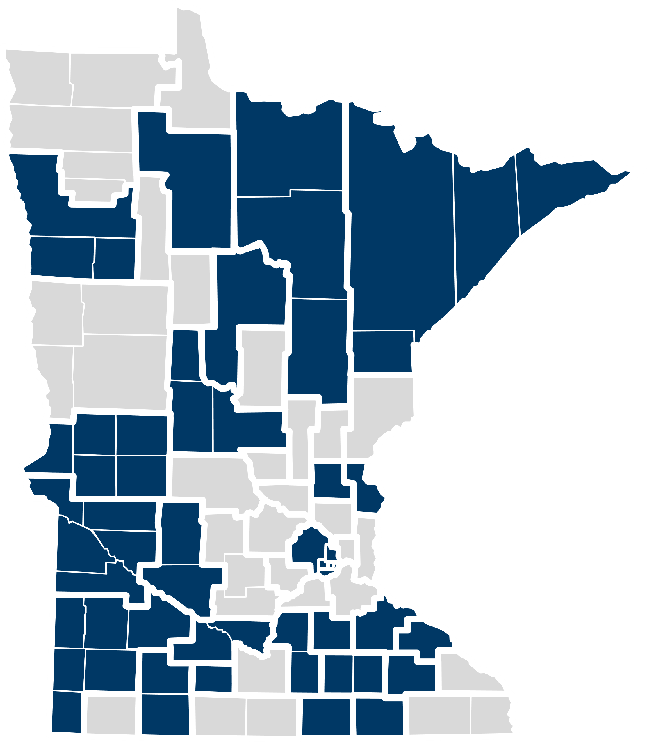 Map of community health boards that have identified this issue as a top priority in their assessment