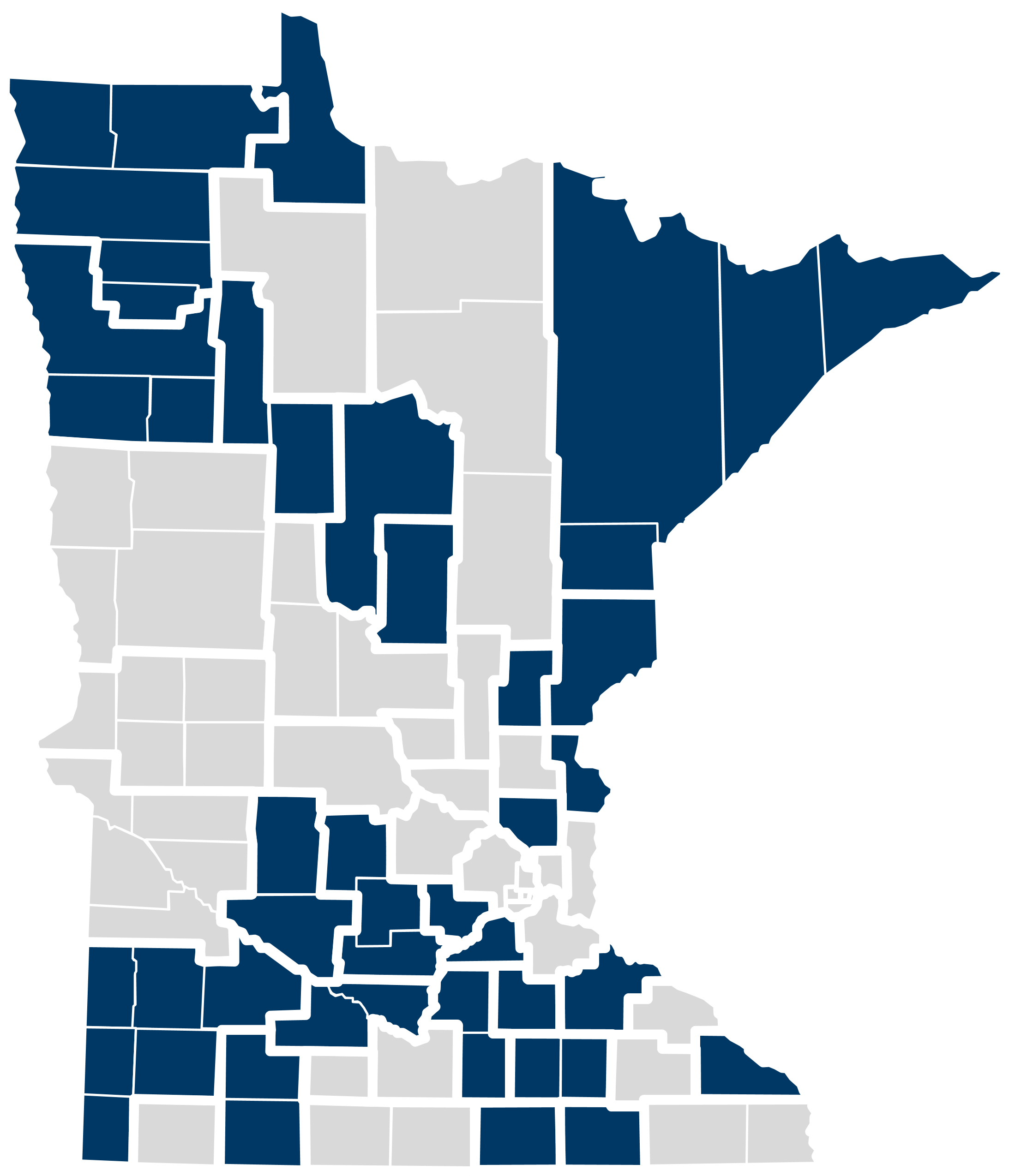 Map of community health boards that have identified this issue as a top priority in their assessment