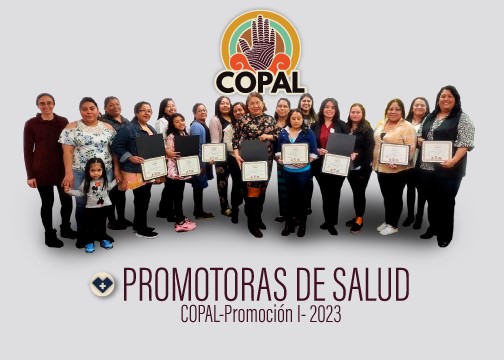 COPAL 2023 Promotoras de Salud holding training certificates