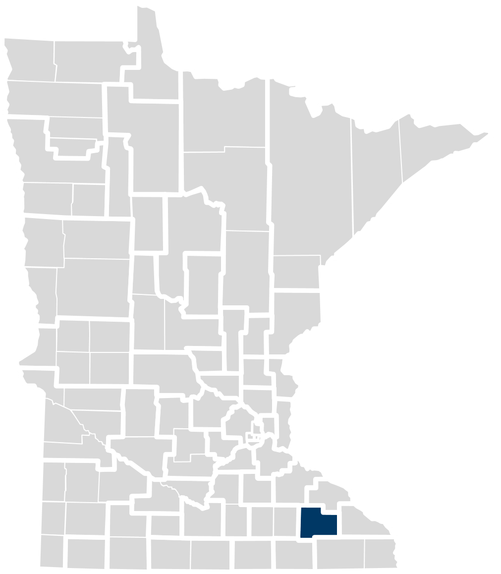 Map of this community health board's location in Minnesota