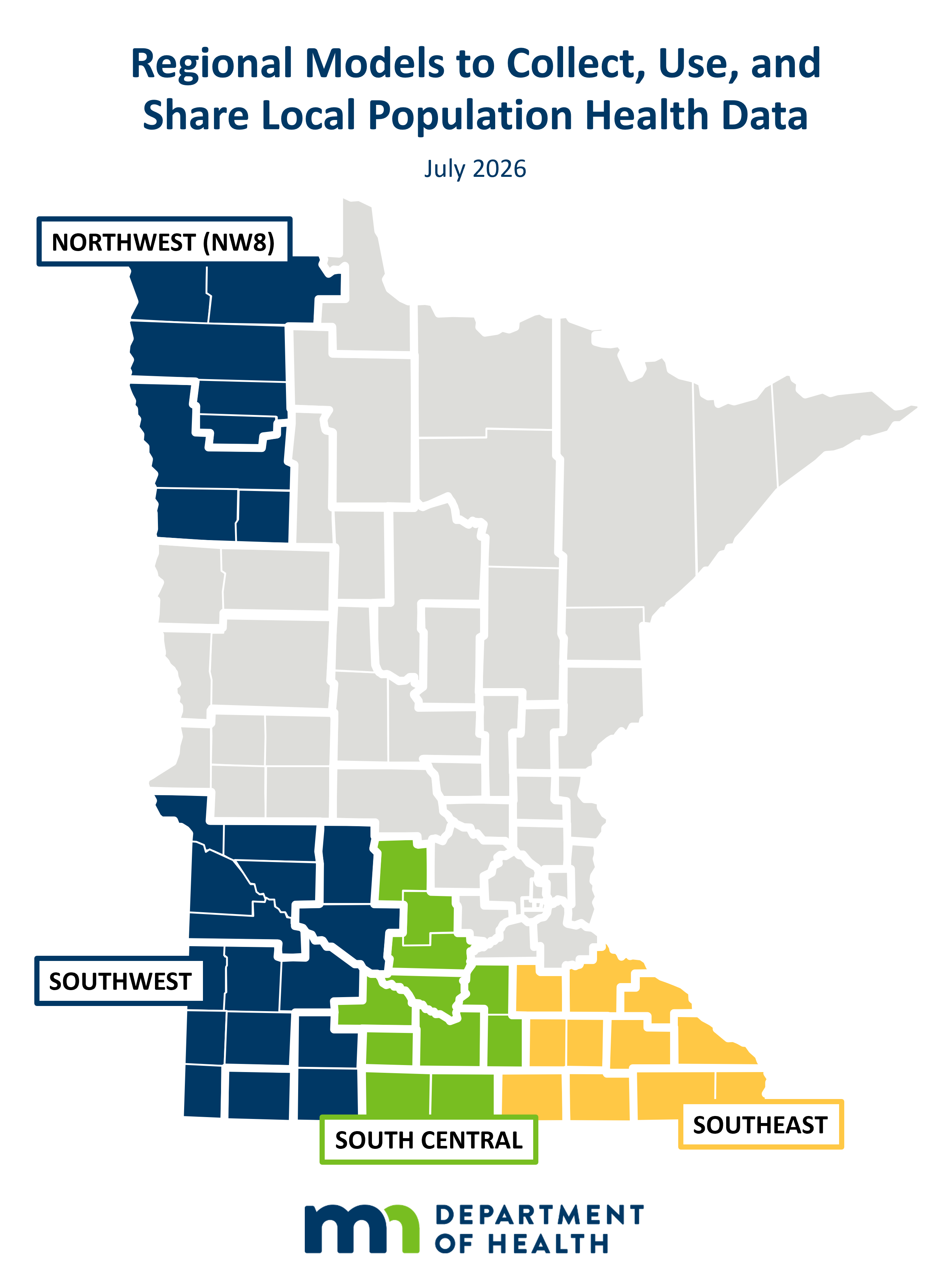 Map of regional data model participants