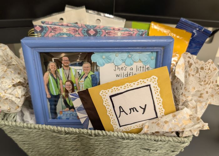 Beltrami County Public Health Director Amy Bowles keeps a photo on her desk, from a colleague in the derecho response. Next to the photo, her colleague wrote: “She’s a little wildflower, with a lot of warrior underneath.” 