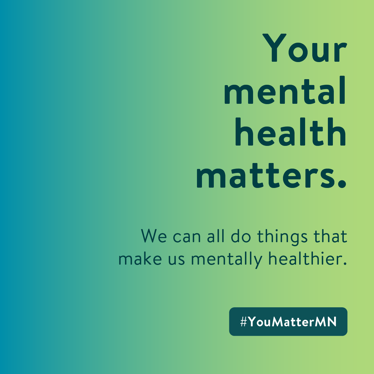 Caption about your mental health matters