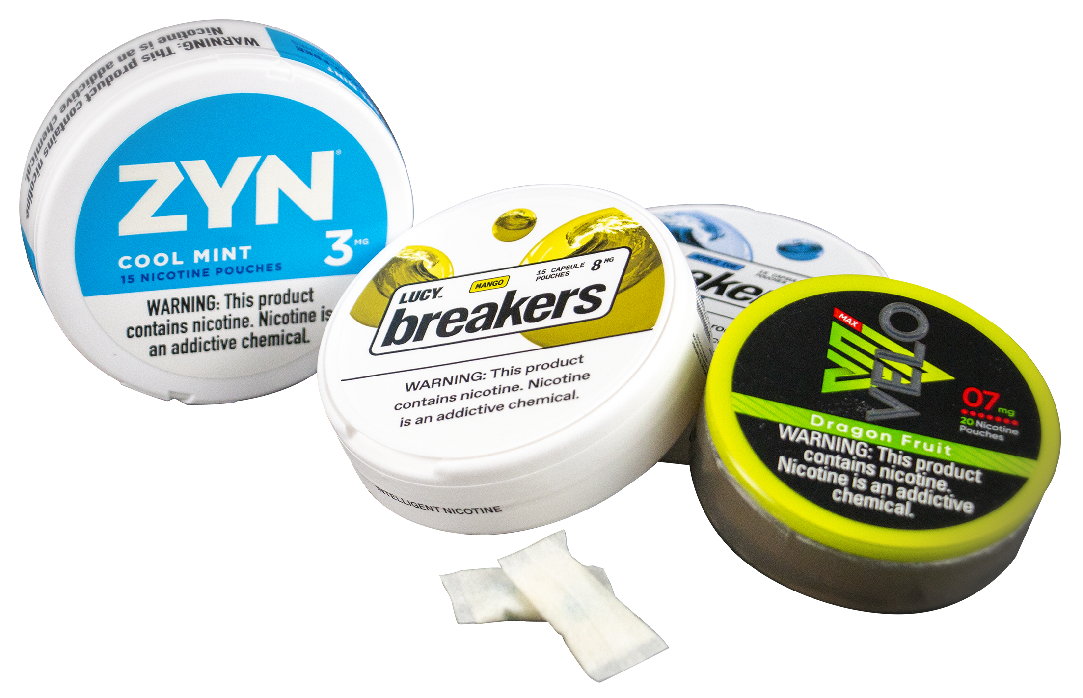 a variety of nicotine pouches