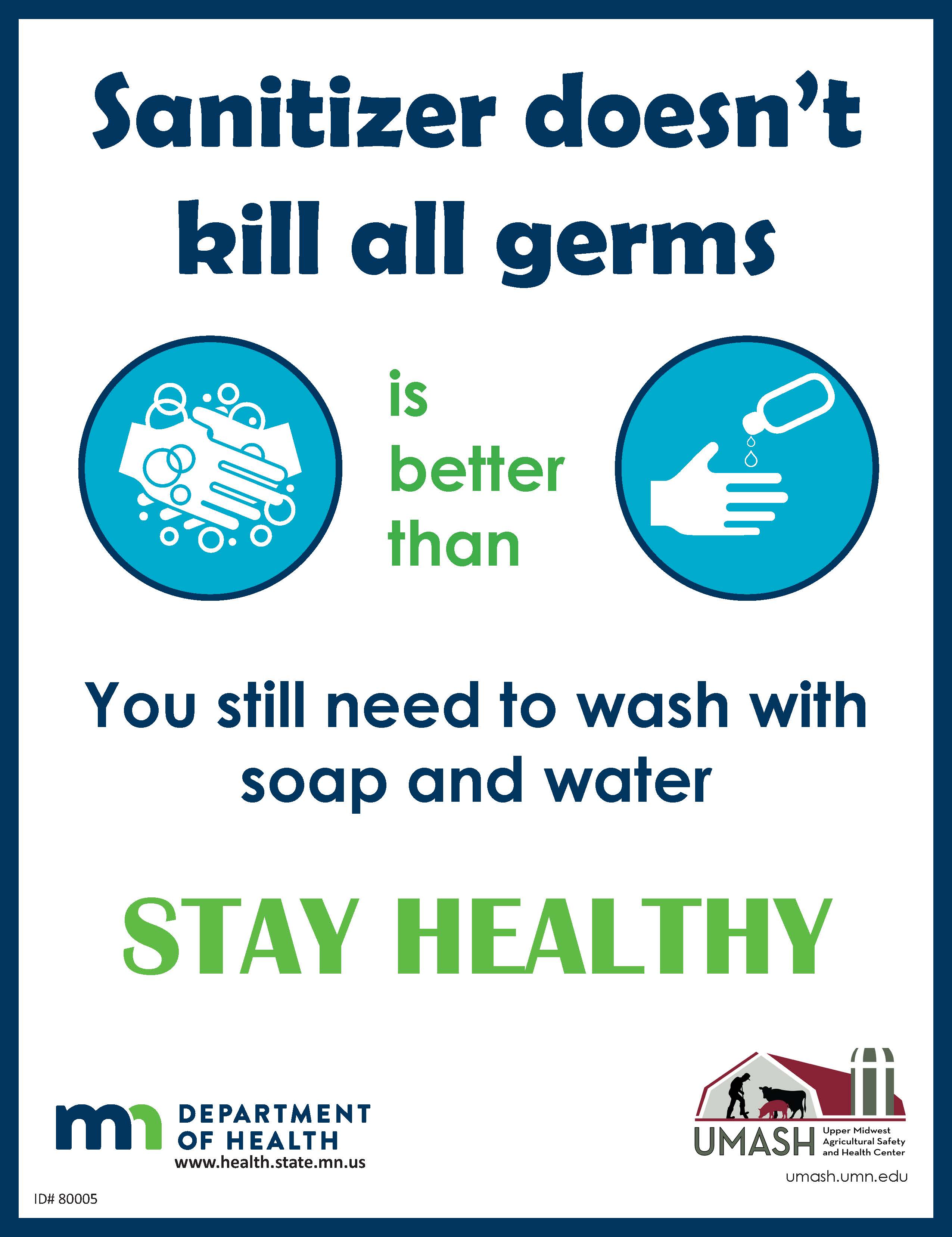 Sanitizer doesn't kill all germs