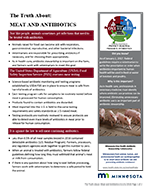Minnesota Fact Sheet: The Truth About: Meat and Antibiotics
