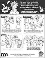 Superheroes Stop Superbugs Coloring Page