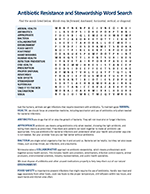 Antibiotic Resistance and Stewardship Word Search