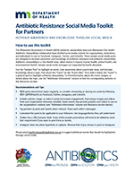 Antibiotic Resistance Social Media Toolkit for Partners