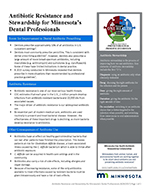 Antibiotic Resistance and Stewardship for Minnesota’s Dental Professionals