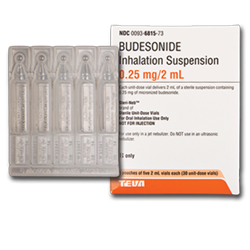 Pulmicort .25mg packaging