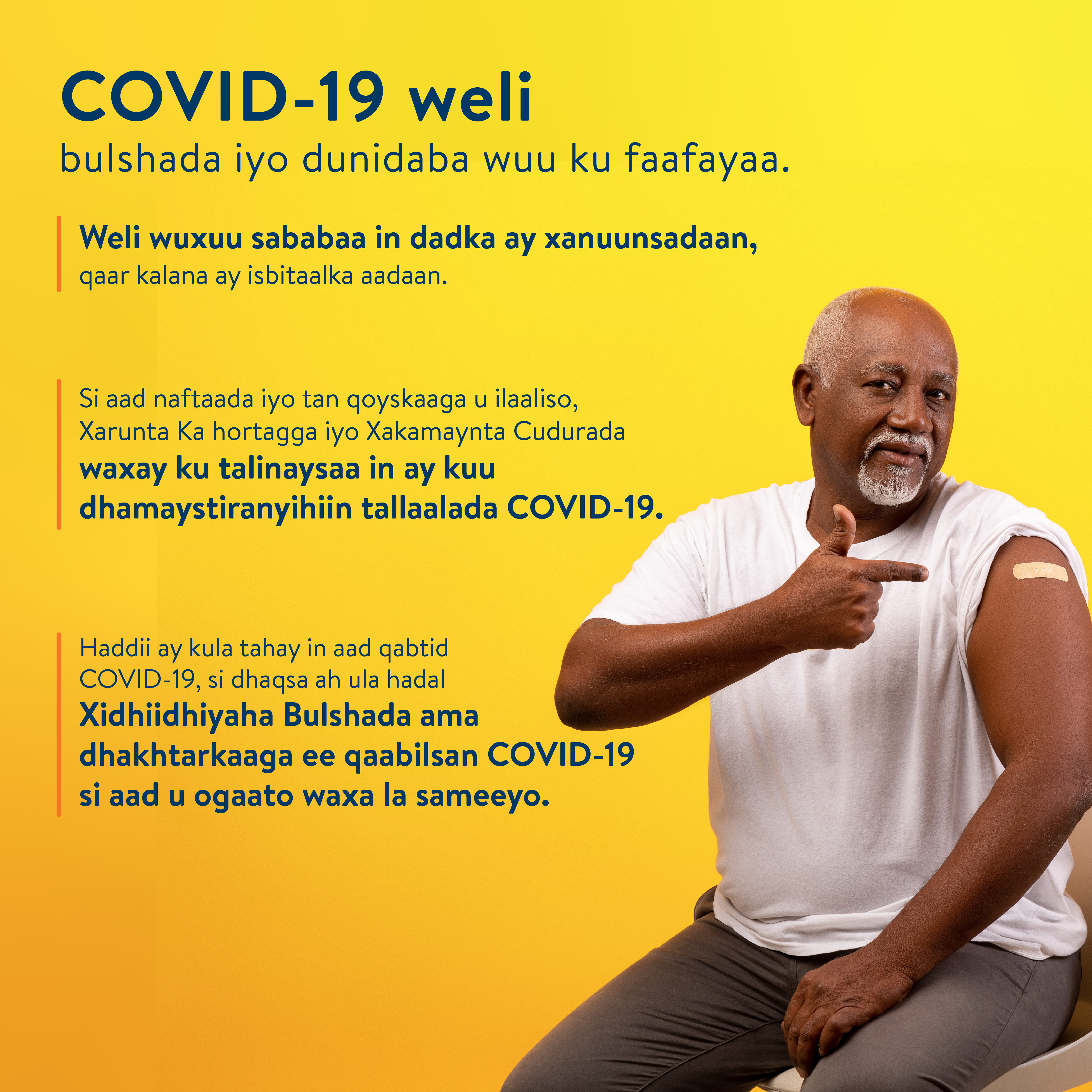 COVID-19 is still spreading in Somali, image for social media
