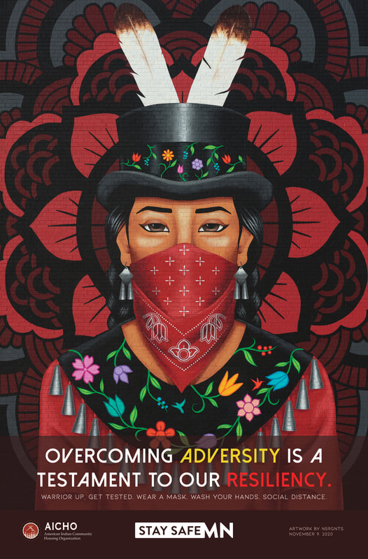 AICHO poster: Overcoming adversity is a testament to our resiliency.