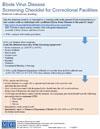 MDH's Ebola Virus Disease Screening Checklist for Correctional Facilities