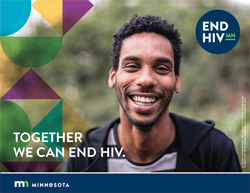 Cover of Together We can End HIV report, all images are models.