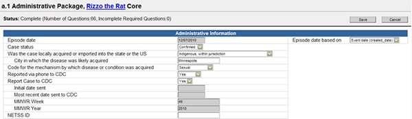 Data is entered differently according to disease and what type of field it is.